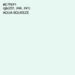 #E7F6F1 - Aqua Squeeze Color Image